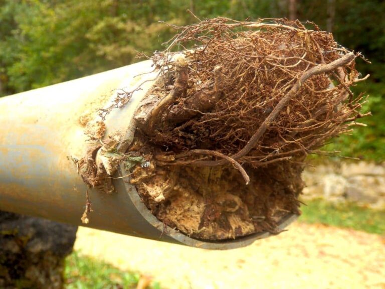 Canalisation bouche a cause d'une racine dans la canalisation GEST-CONECT VAL-D'OISE (95)